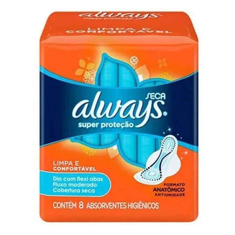 Absorvente Com abas 8 Unidades Seca Always