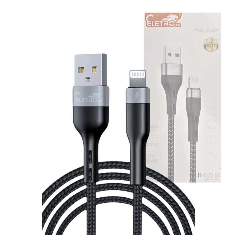 Cabo De Dados Lightning 5.0a Cabo De 1 Metro Eletromex