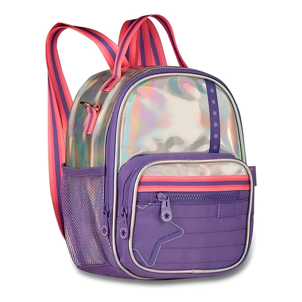 Lancheira Térmica Infantil Escolar Resistente Com Alça, Roxo