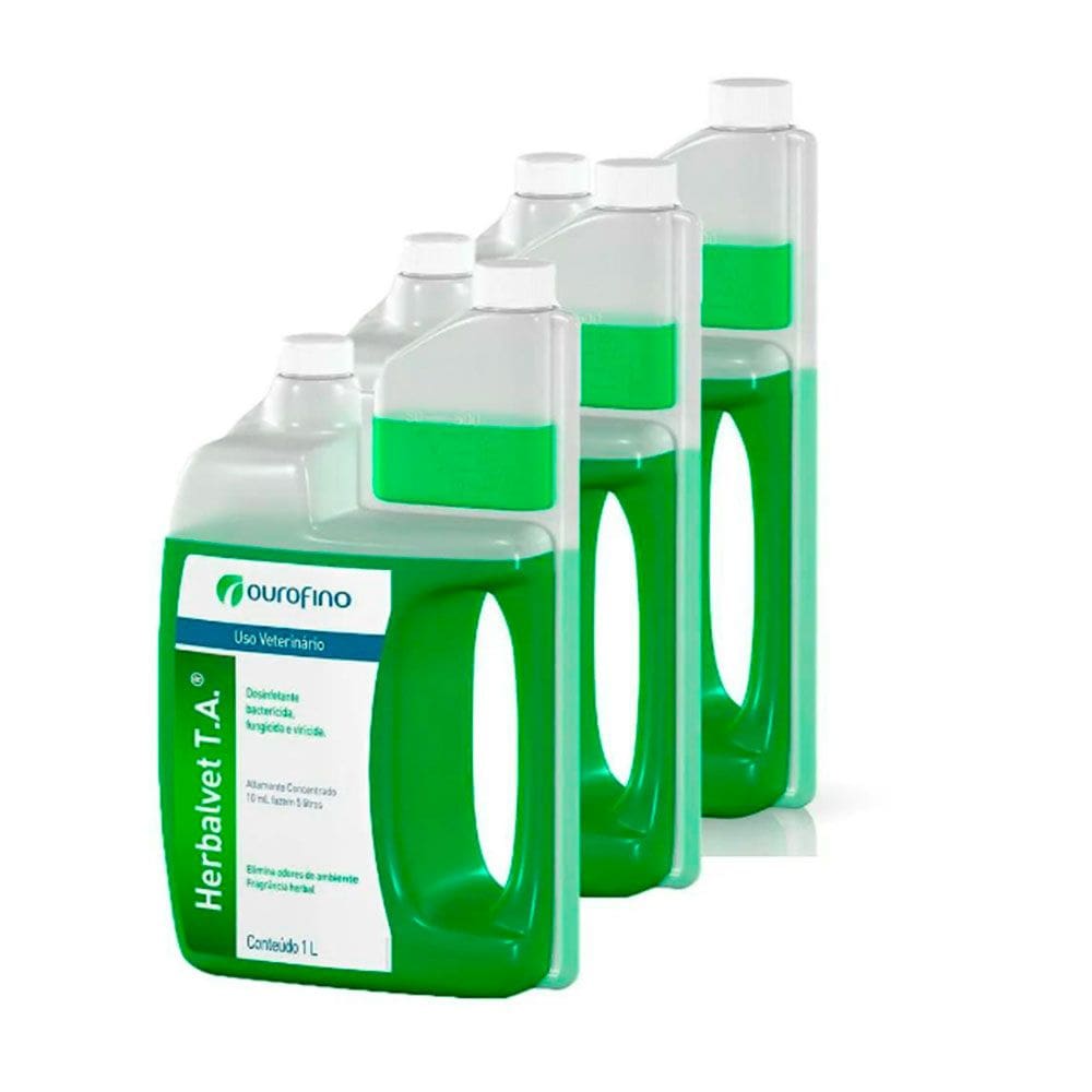 Kit 3 Herbalvet Desinfetante Bactericida - 1L
