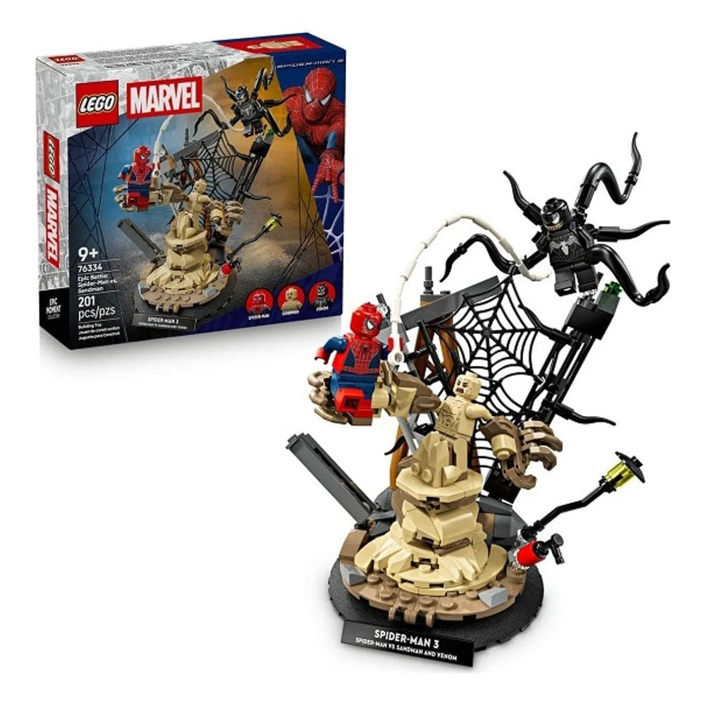 Lego 76334 Marvel - Batalha Épica Spider Man Vs Sandman - 201 Peças