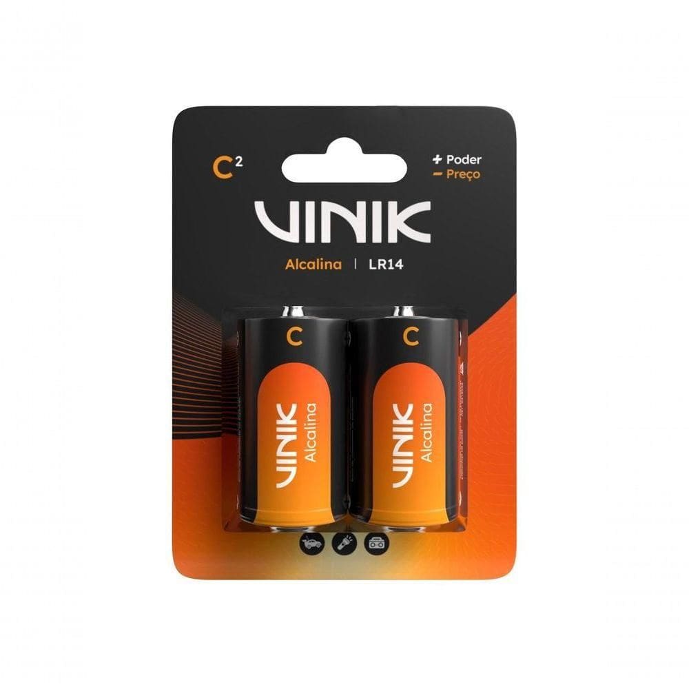 Pilha Alcalina C C-2