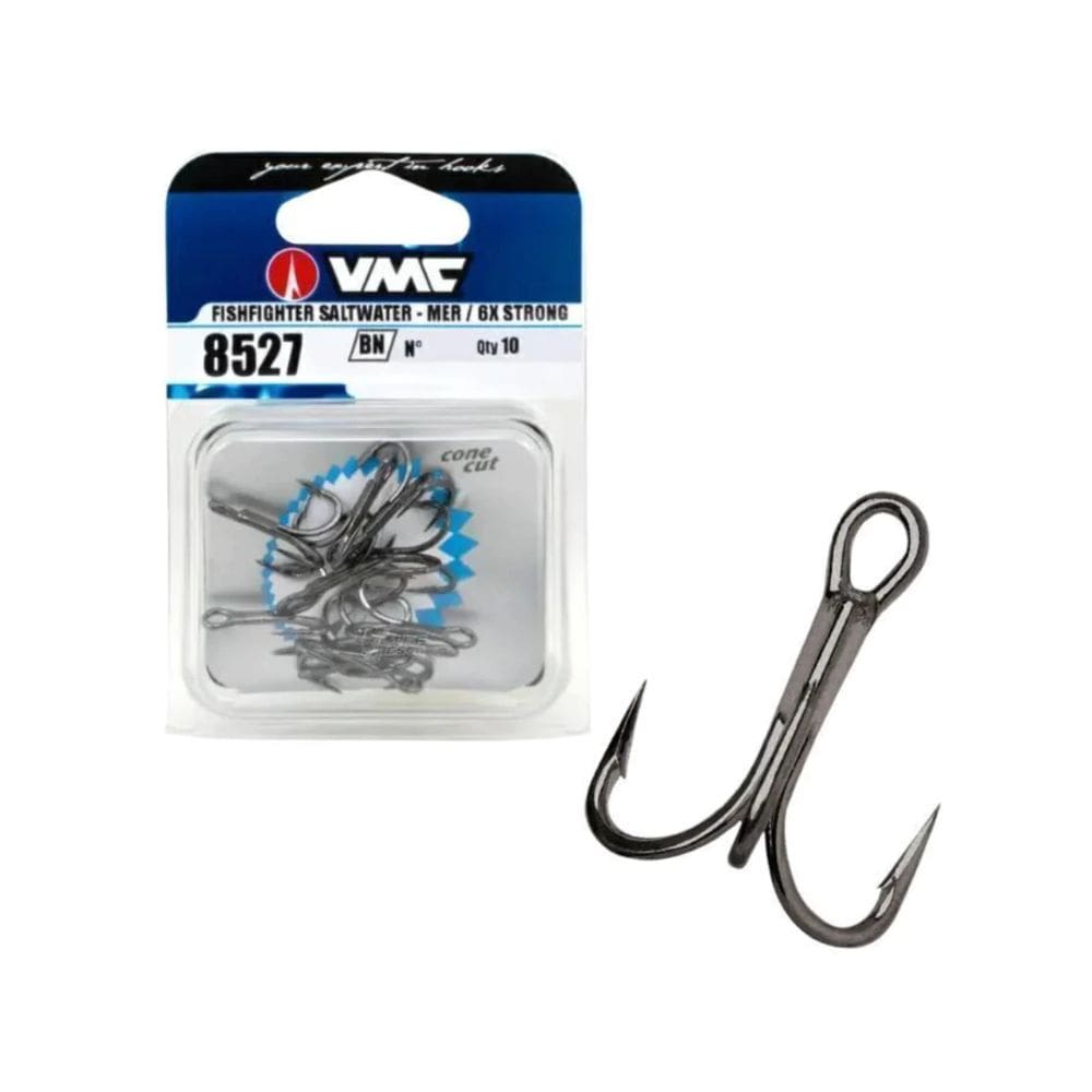 Garateia VMC 6X Fishfighter N°2 com 10 Unidades Black Aço Alto Carbono