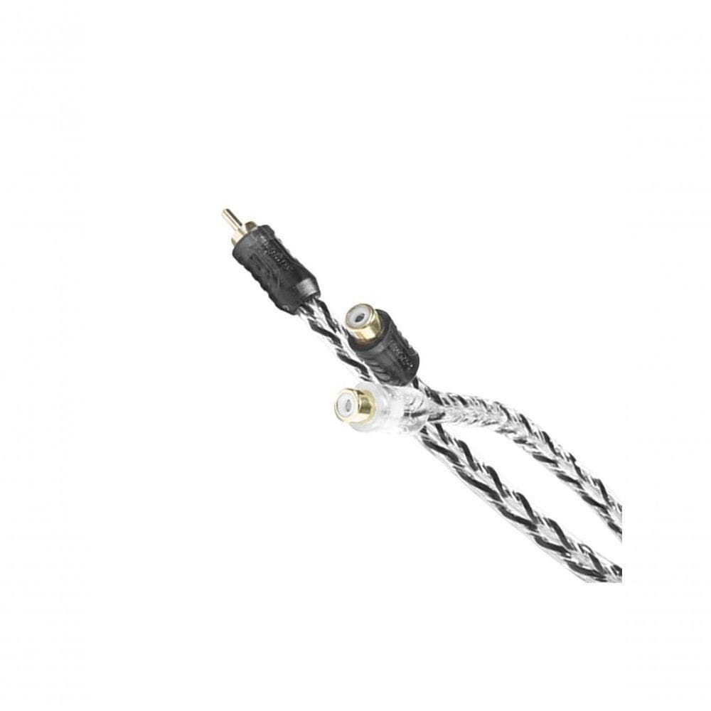 Cabo Rca Y Injetado Taramps 1m Macho + 2 Fêmea