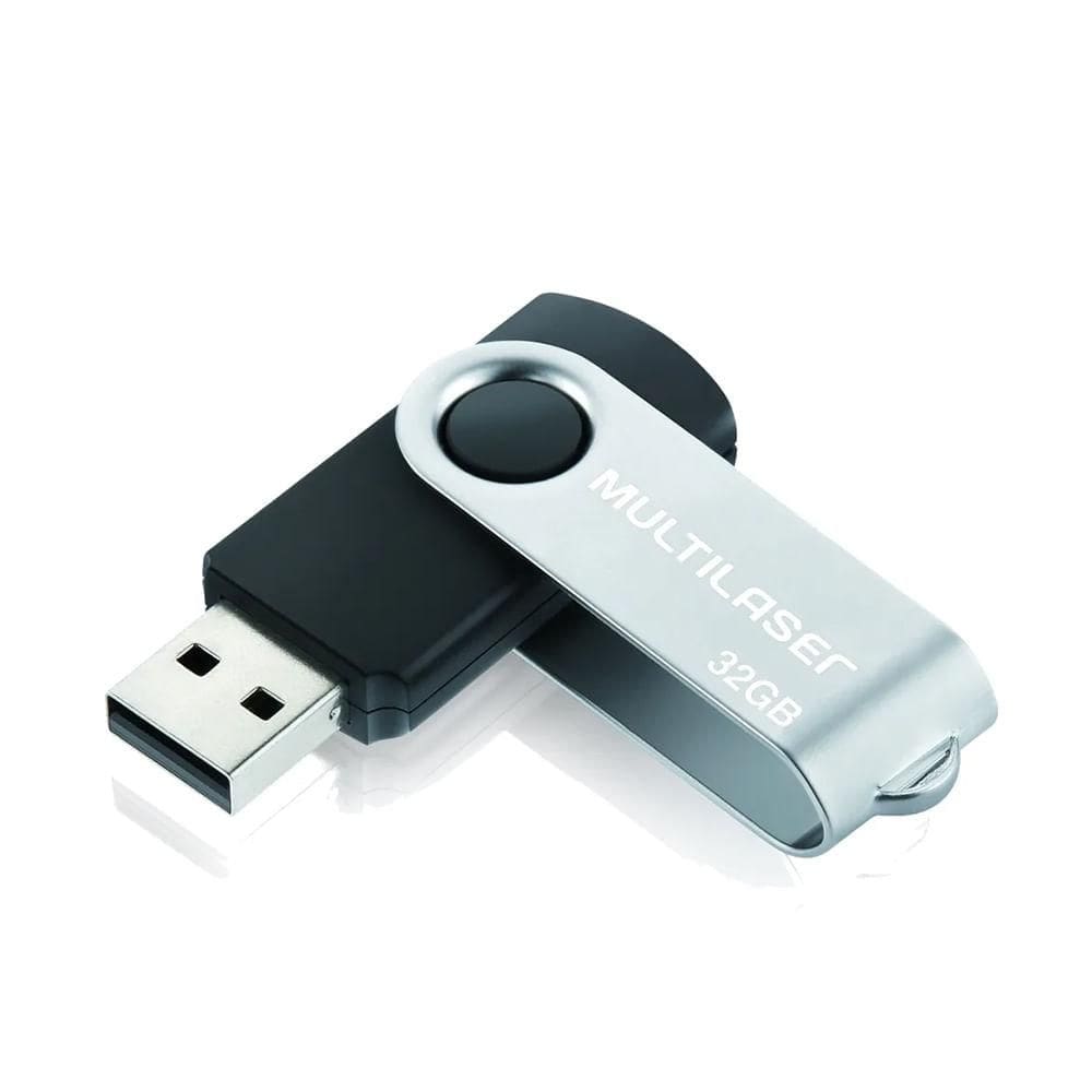 Pen Drive 32GB Twist USB Preto PD589 - Multilaser