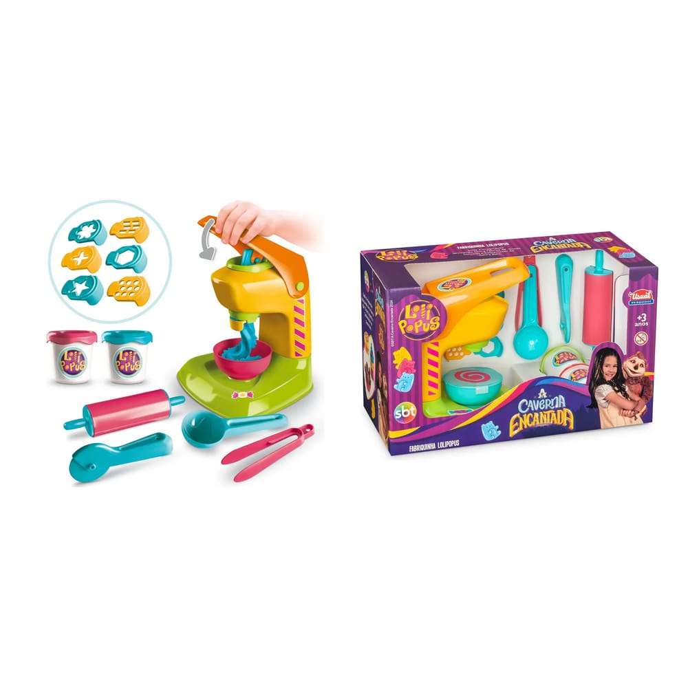 Kit Massinha Fábrica Lolipopus A Caverna Encantada - Usual