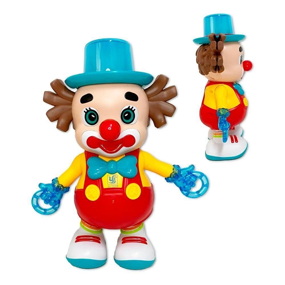 Brinquedo Palhaço Dançarino Luzes E Sons Colorido - Diversão Interativa Para Crianças