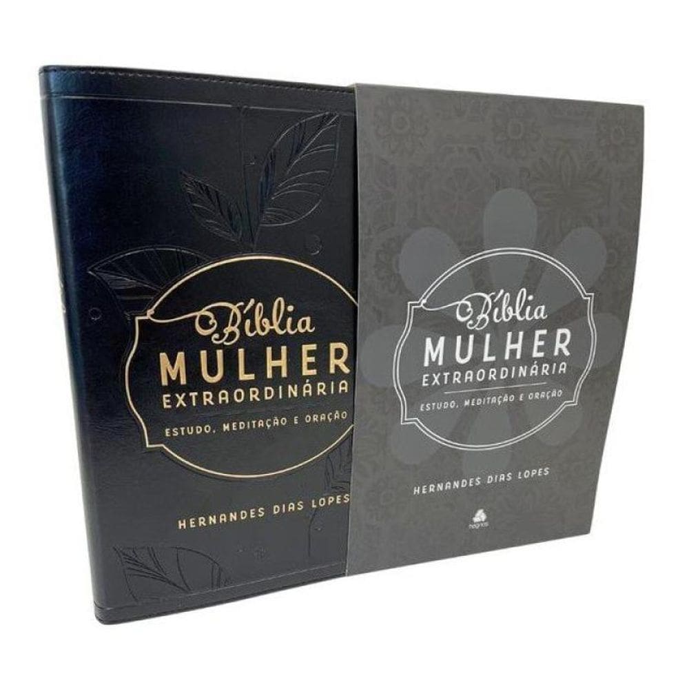 Bíblia Mulher Extraordinária - Estudo, Meditação E Oração - Preta