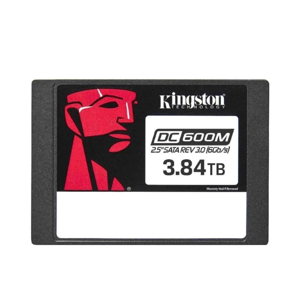 SSD 3.8TB Kingston DC600M - SATA - Leitura 560MB/s - Gravação 530MB/s - Para Servidor e Data Center - SEDC600M/3840G