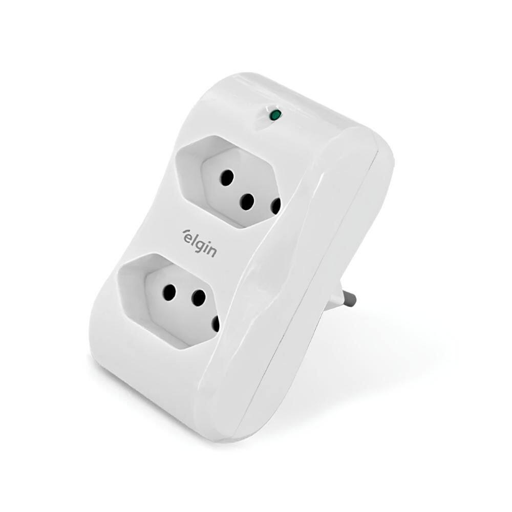 Protetor Contra Raios Elgin 2P+T - DPS - 10A - Bivolt - Branco - 46RPS3020000