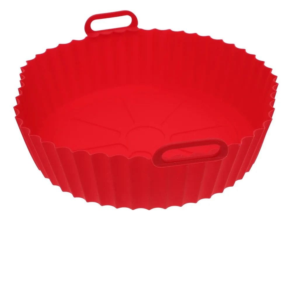Forma Redonda De Silicone Para Micro-ondas Freezer Air Fryer 20cm
