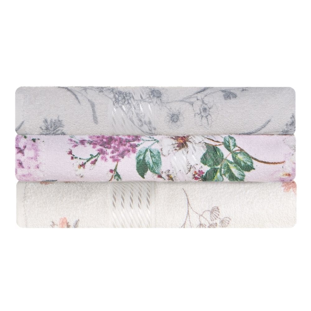 Kit 3 Toalhas de Banho 100% Algodão Prisma Dohler