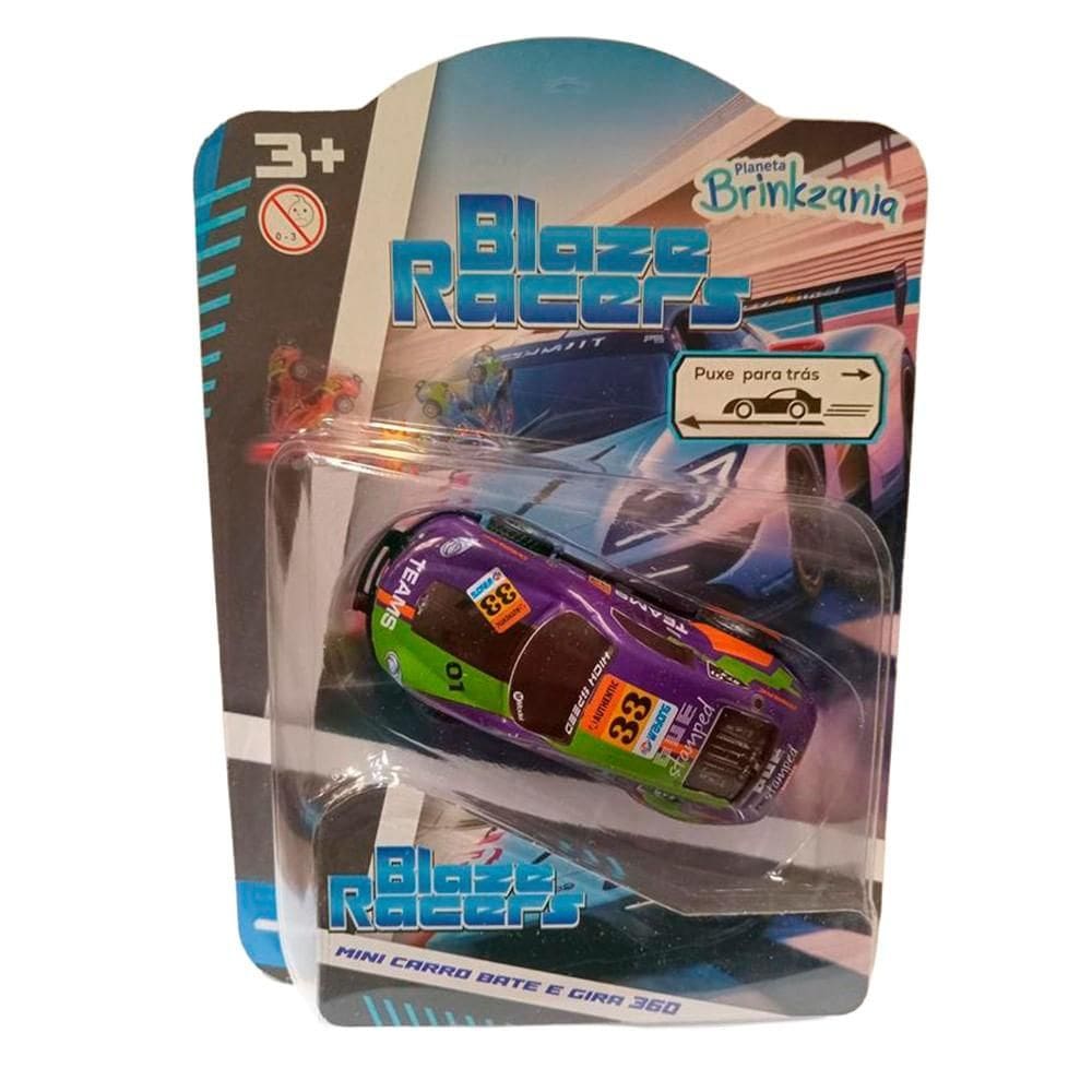 Mini Carro Giro 360 Verde e Roxo - Brinkzania