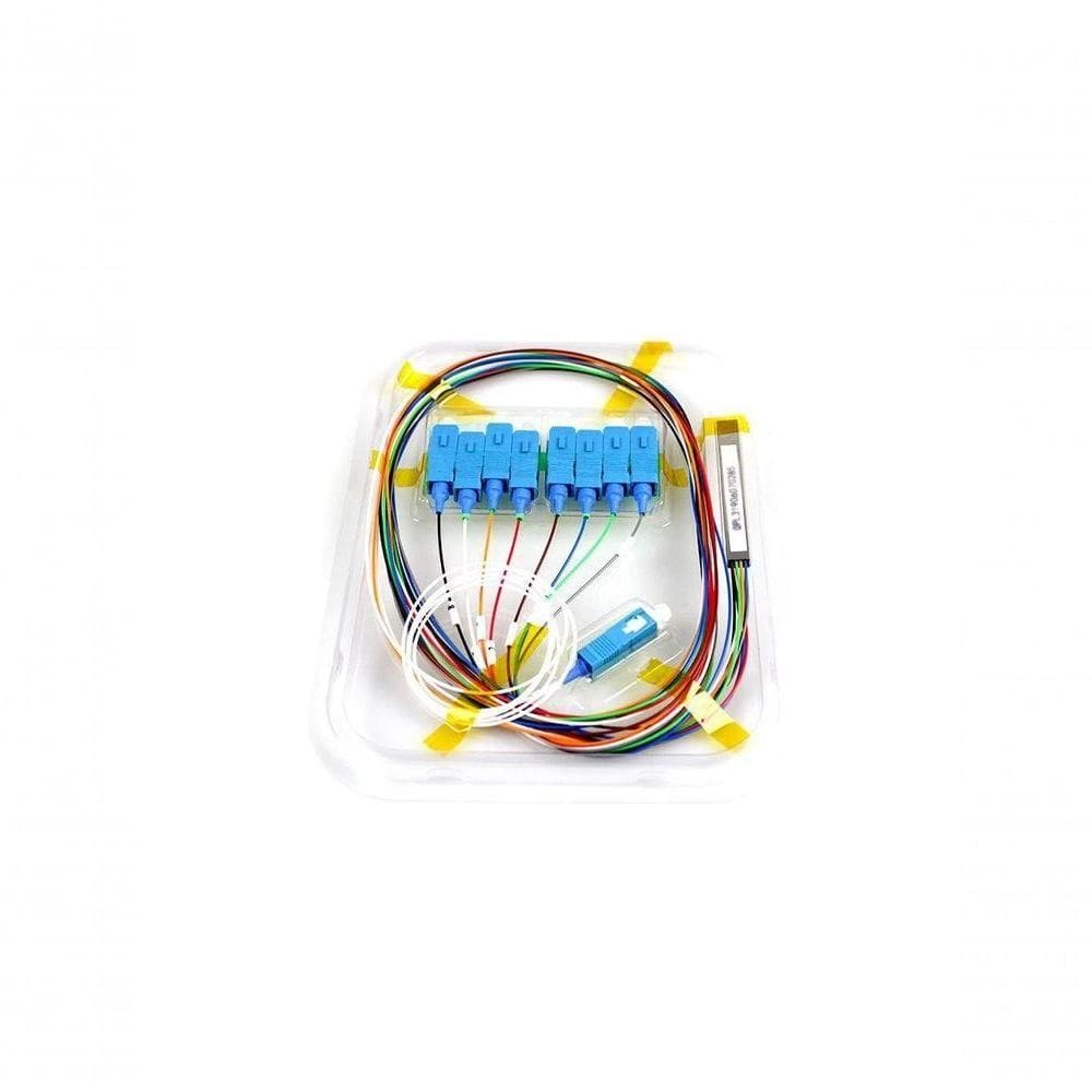 Cabo óptico Splitter Evus Plc1x8 Sc-upc 1m G657a1