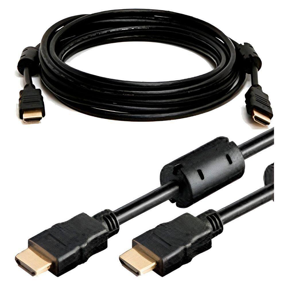 Conector Hdmi 5 Metros Ponta Dourada áudio Imagens - Alta Qualidade 4k@60hz E áudio Sem Auxiliar
