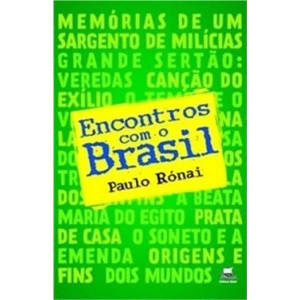 Livro Encontros Com O Brasil