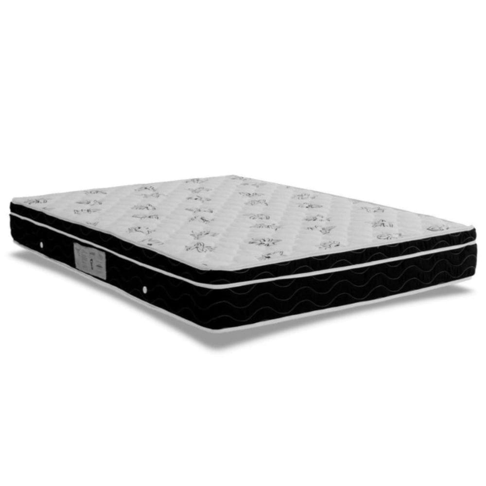 Colchão Queen 158 Ortobom Nanolastic Physical Spring Preto 23x158x198