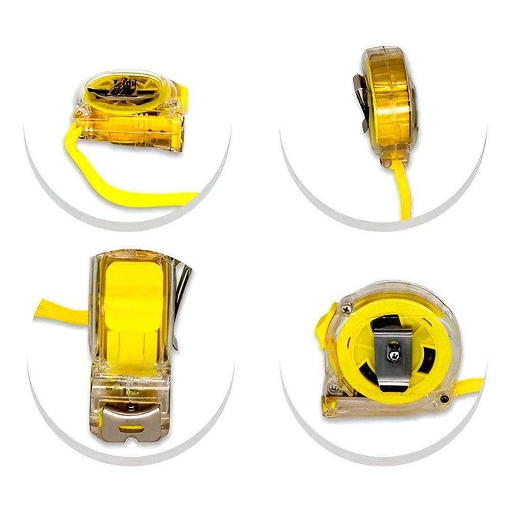 Trena Transparente 5m Com Gancho Magnético – Medição Precisa E Visibilidade Total Trava Acrílico