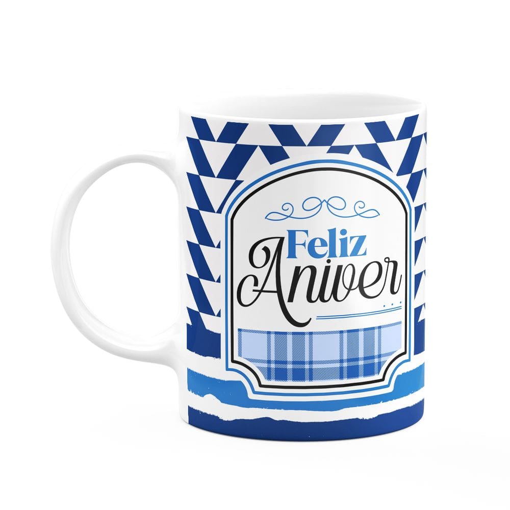 Caneca Aniversário - Feliz aniver - 325ml