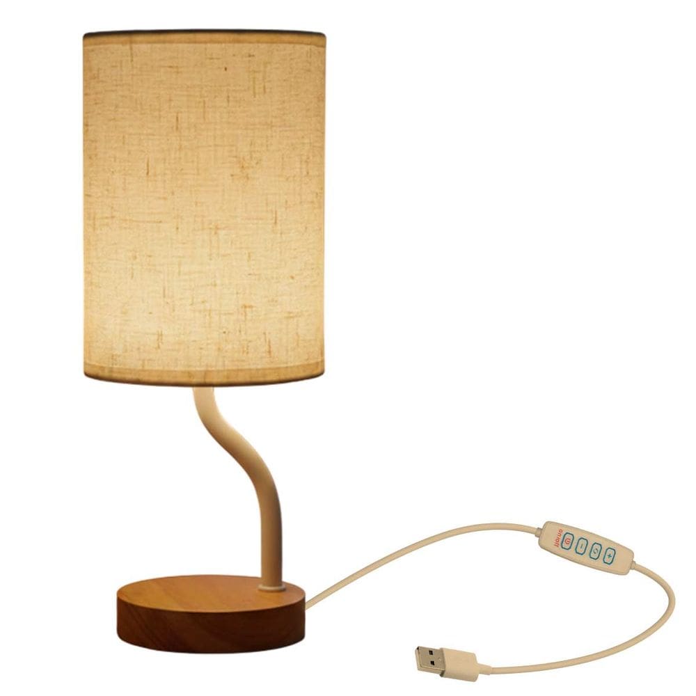 Abajur Leitura 3 Tons LED Minimalista Luminaria USB Iluminaçao Regulavel Cabeceira Decoraçao Escritorio Quarto Sala