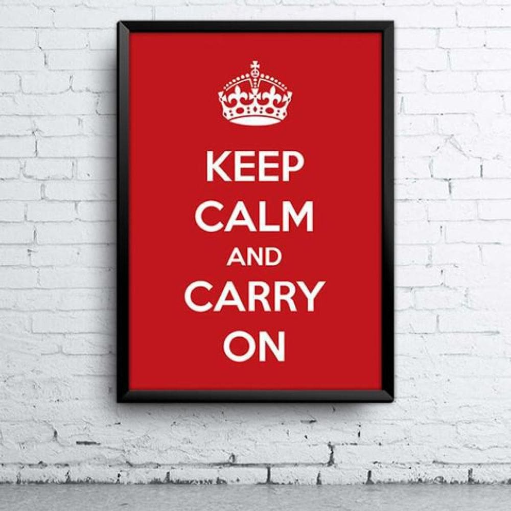 Quadro Keep Calm 1 A4