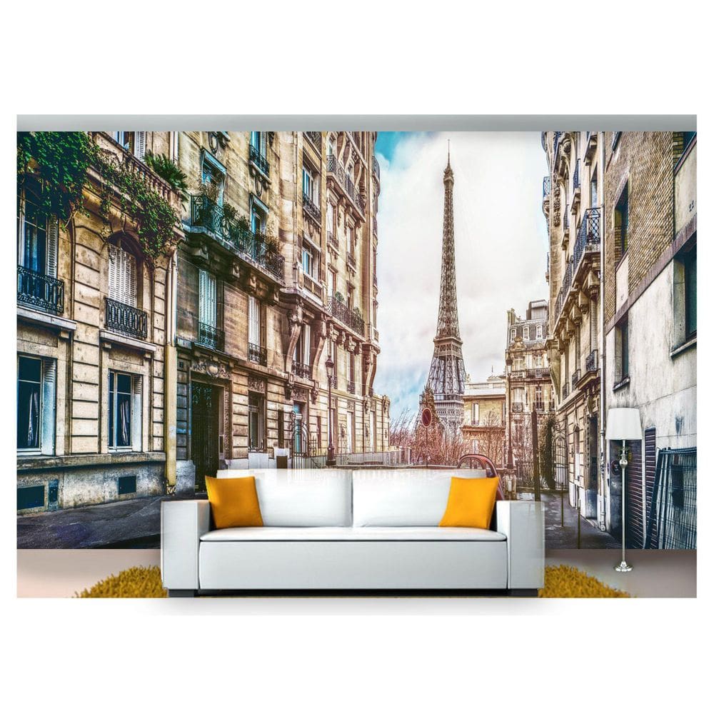 Papel De Parede Cidade Torre Eiffel Carro  Cda47