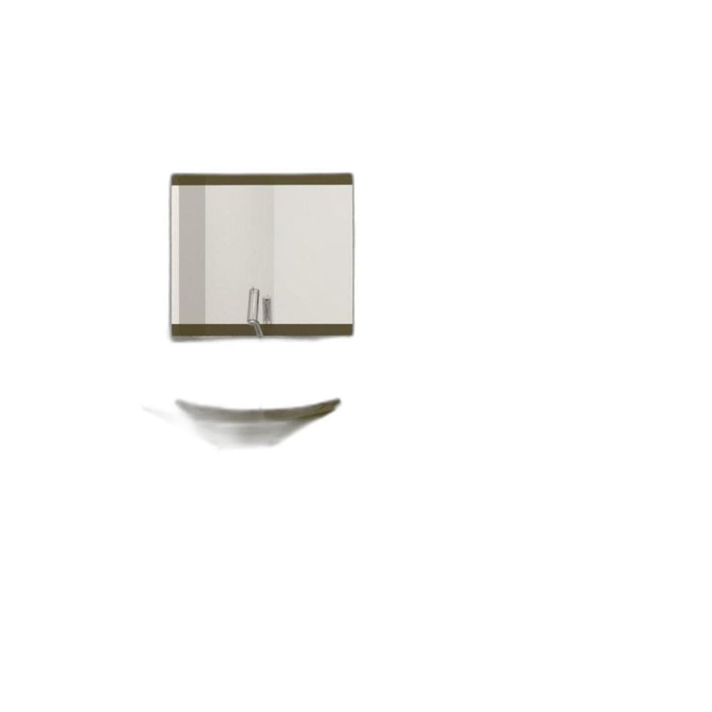 Gabinete De Vidro 45Cm Com Cuba Ouro Envelhecido + Torneira