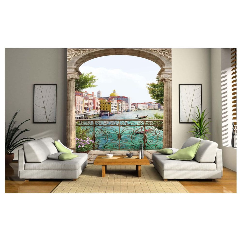 Papel De Parede Paisagem Veneza Gondola Italia  Dav17