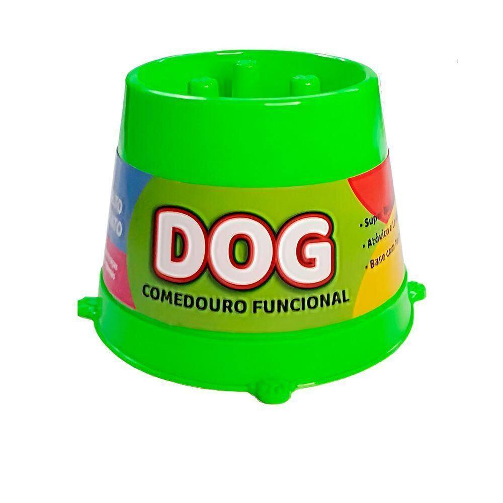 Comedouro Alto Funcional Lento Plástico Anti-formiga verde