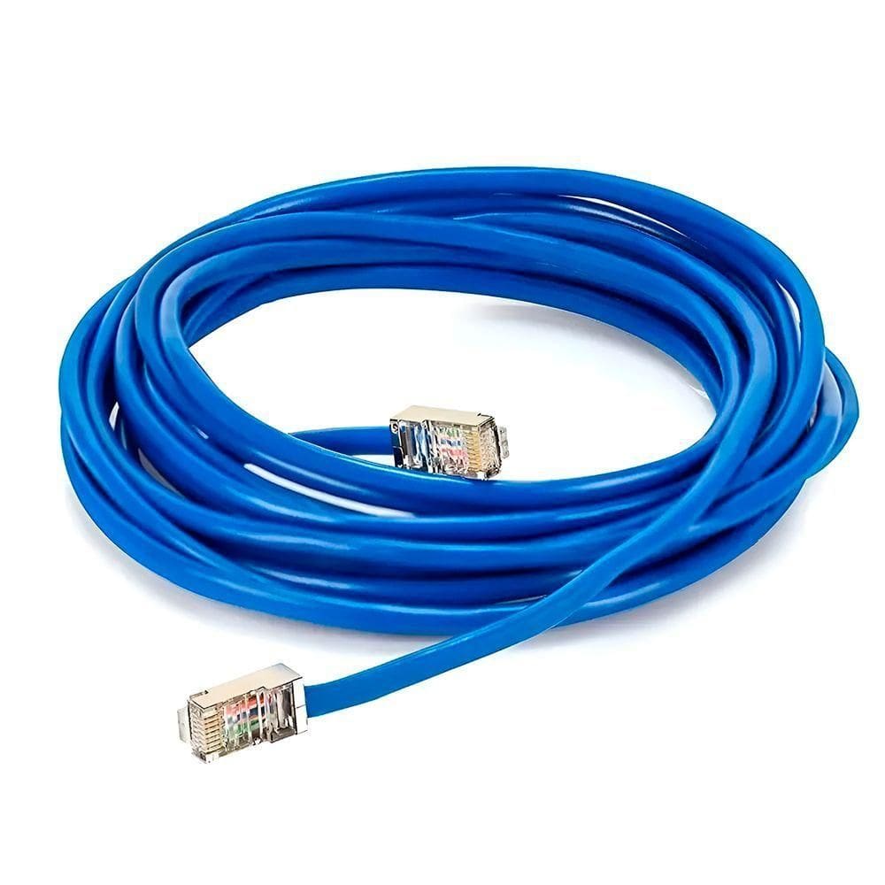 Cabo De Rede 3 Metros Lan Internet Crimpado Azul Ethernet - Alta Velocidade E Conexão Estável