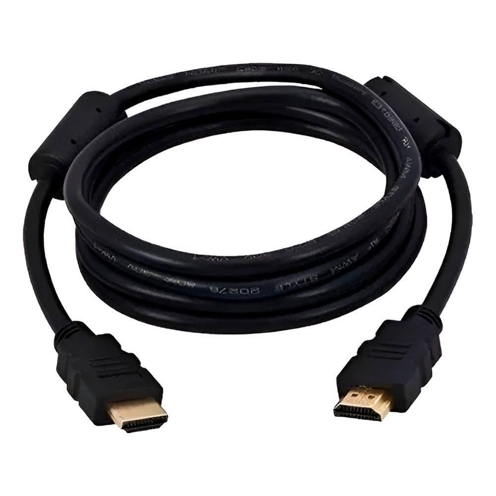 Conector Hdmi Com Filtro Ponta Dourada áudio Imagens 3m - Cabo Hdmi 3m 4k Com Filtro De Ferrite E Pontas Douradas