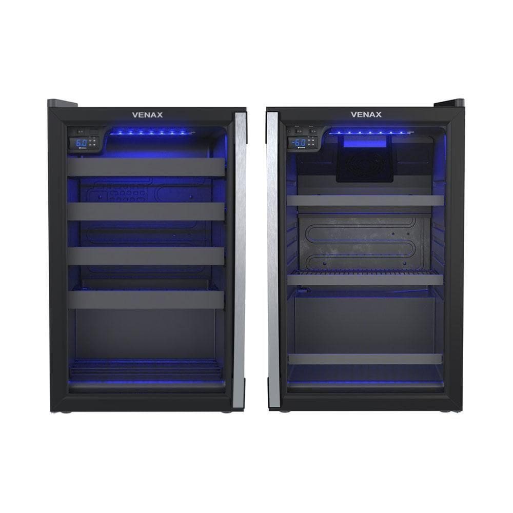 Conjunto Cervejeira 82l Blue Light E Adega 82l 24 Garrafas Piubella 100 220v - Venax 220v