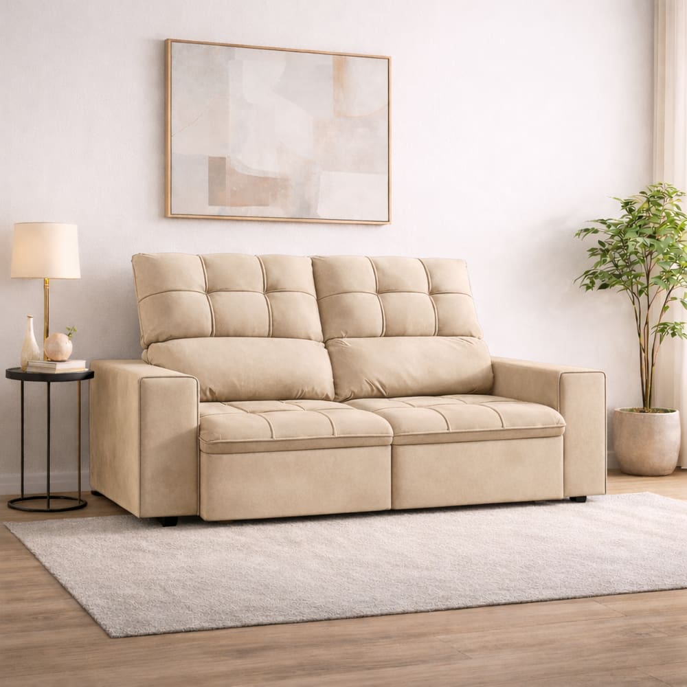 Sofá Premiere Retrátil e Reclinável 3 Lugares 1,80m