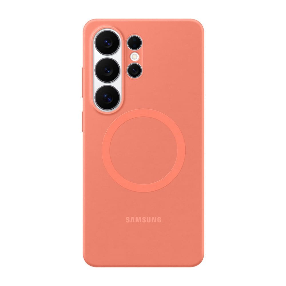 Capa Protetora Silicone Magnética Samsung Galaxy S26 Ultra - Coral