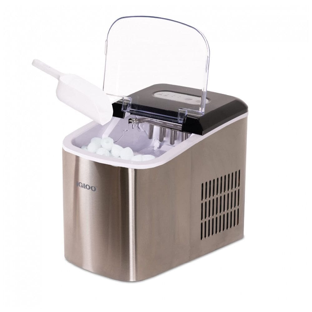 Máquina de Gelo Automática Portátil Produz até 11kg, 24H, Cor, 110v, IGLOO IGLICEB26SS, Prateado