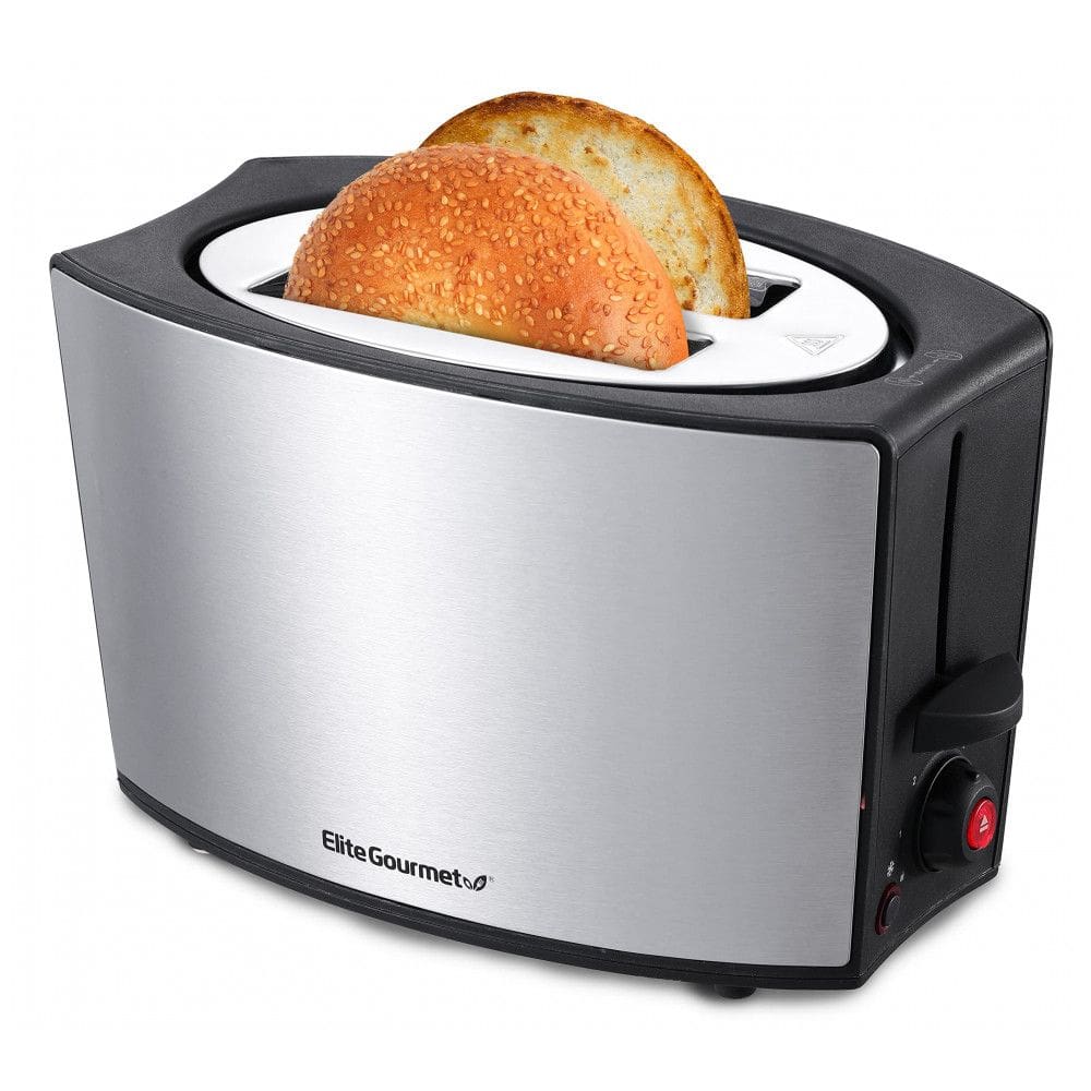 Torradeira Elétrica 2 Fatias com 6 Níveis de Tostagem em Aço Inoxidável, 110V, Elite Gourmet ECT2428, Preta