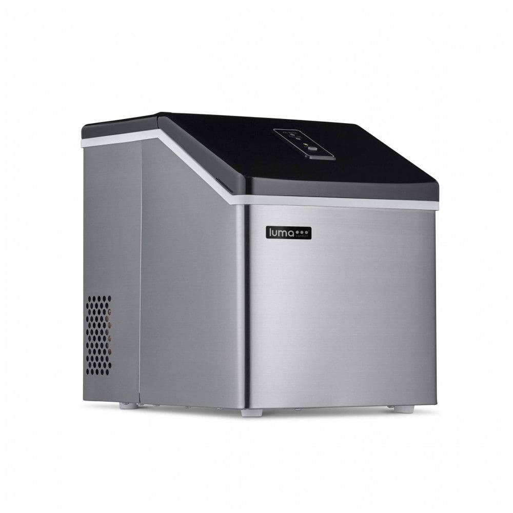 Máquina de Gelo em Cubos Transparentes Luma Comfort IM200SS Aço Inoxidável Produção 18 kg/24h Portátil 110V