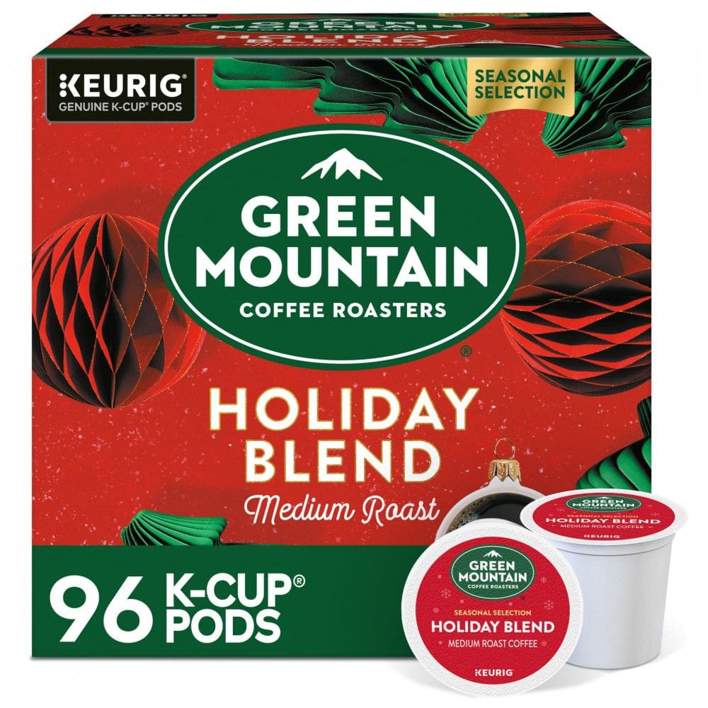 Cápsulas de Café Holiday Blend 96u, GREEN MOUNTAIN COFFEE ROASTERS 5000202676, Marrom