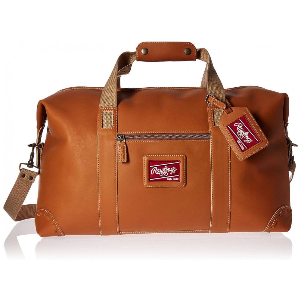 Bolsa de Viagem Masculina Clássica de Couro, RAWLINGS, Marrom