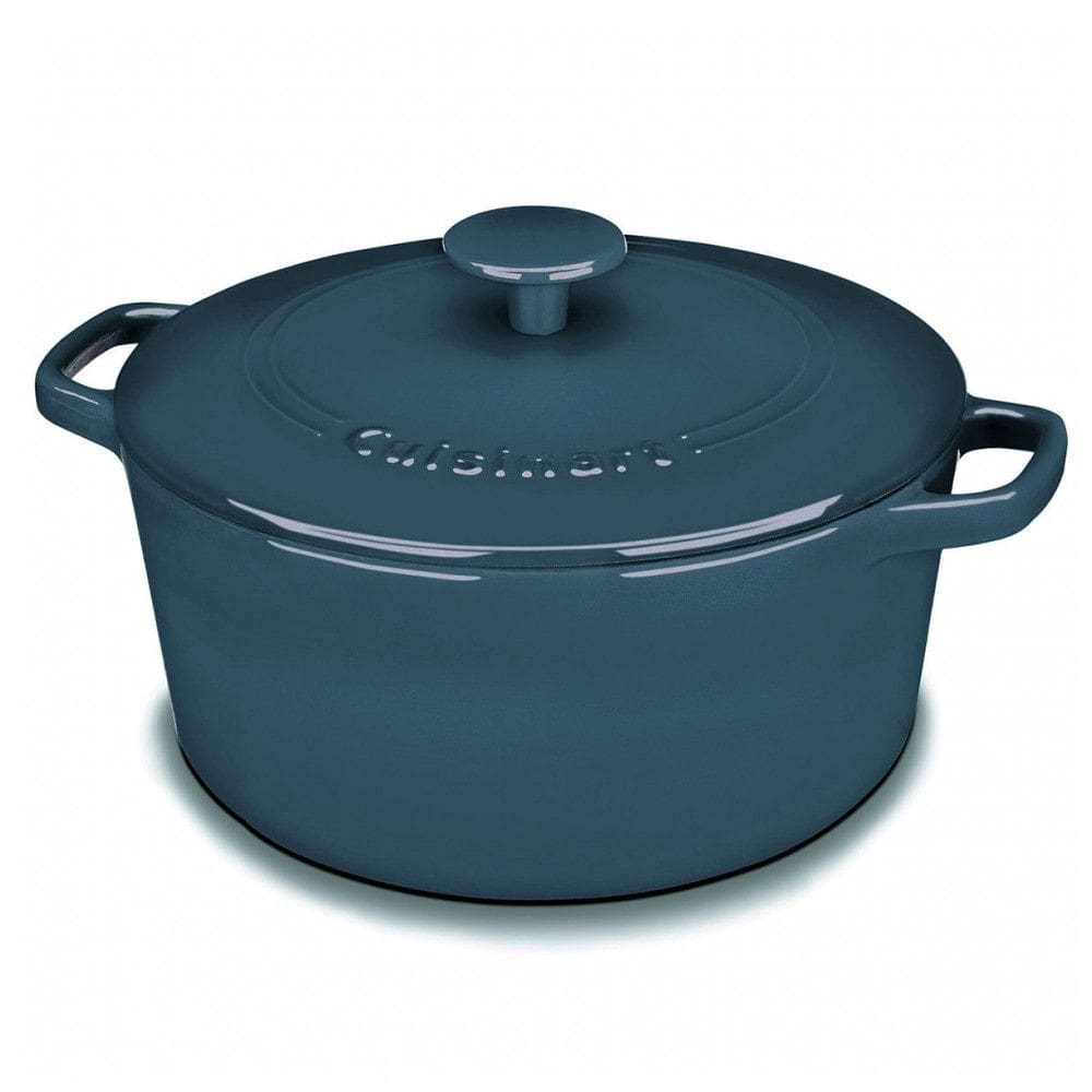 Panela Caçarola Antiaderente 5 Litros em Aço Esmaltado, Cuisinart CI650 25BG , Azul