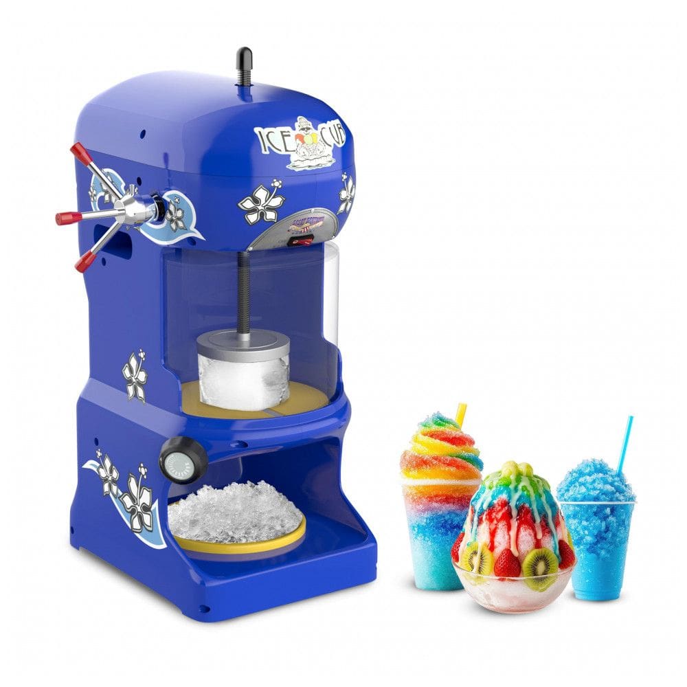 Grande Norte Máquina de Raspadinha Elétrica 158 kg, h, 110v, GREAT NORTHERN POPCORN COMPANY 6057 Ice Cub Shaver, Azul