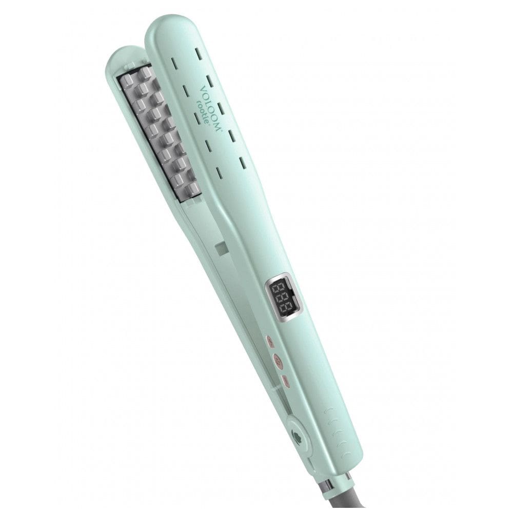 Chapinha Prancha de Cabelo Profissional MOUNSCHY com Placa Cerâmica e Visor LED, Bivolt, VOLOOM 0IRR1.0, Verde
