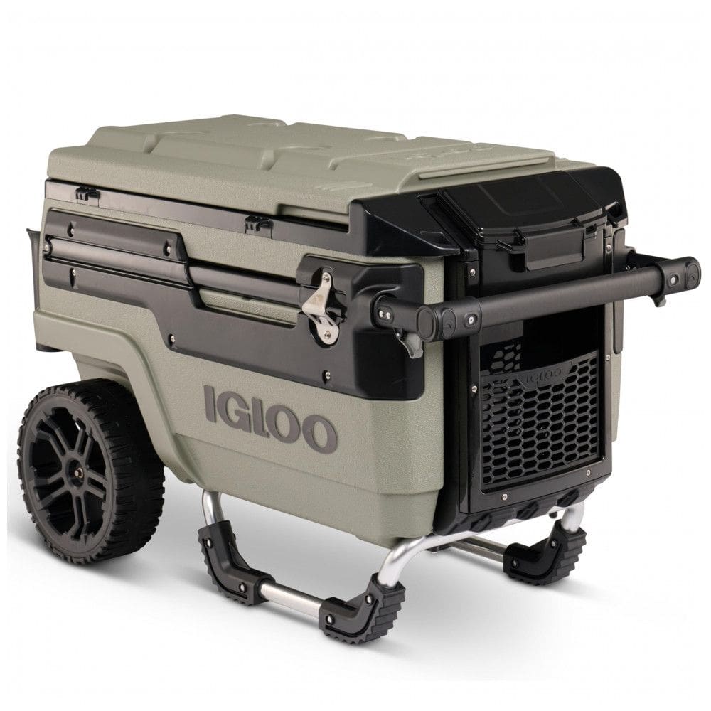 Cooler Térmico 70L Reforçado com Rodas e Alça, Olivia, IGLOO, Verde musgo