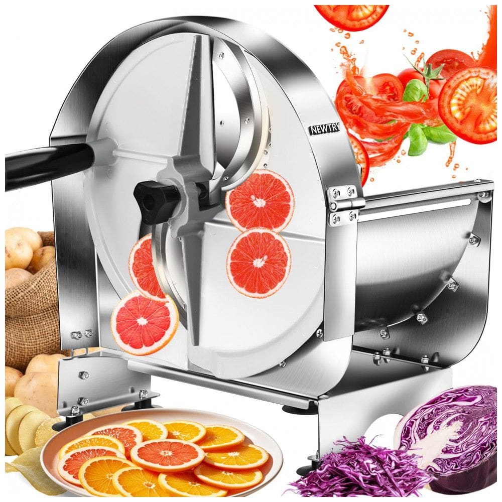 Fatiador de Frios Elétrico de Aço Inoxidável, 110v, NEWTRY, Prateado