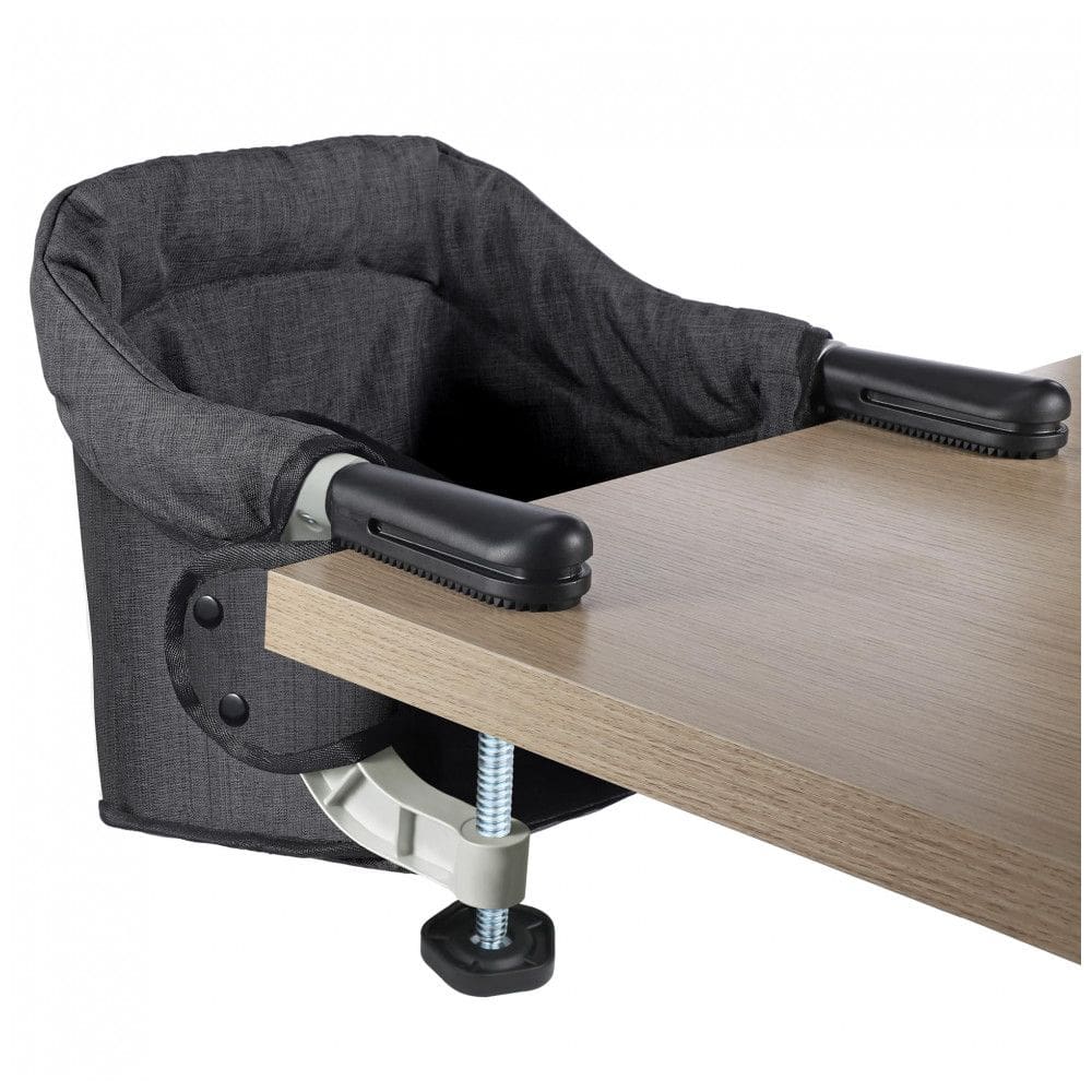 Cadeira de Alimentação Portátil com Encaixe em Mesa e Assento Removível, Toogel HC19, Preto