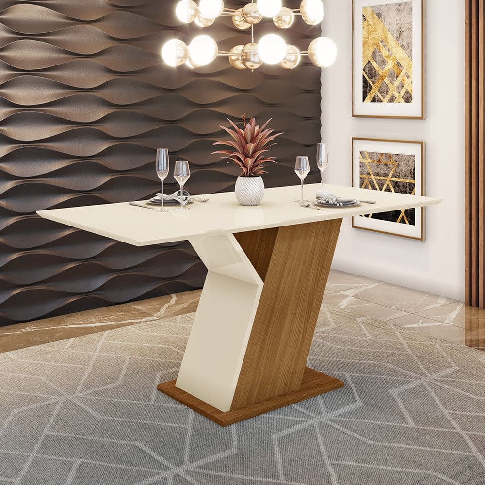 Mesa de Jantar com Tampo em MDF 160cm Zuri Casa 812