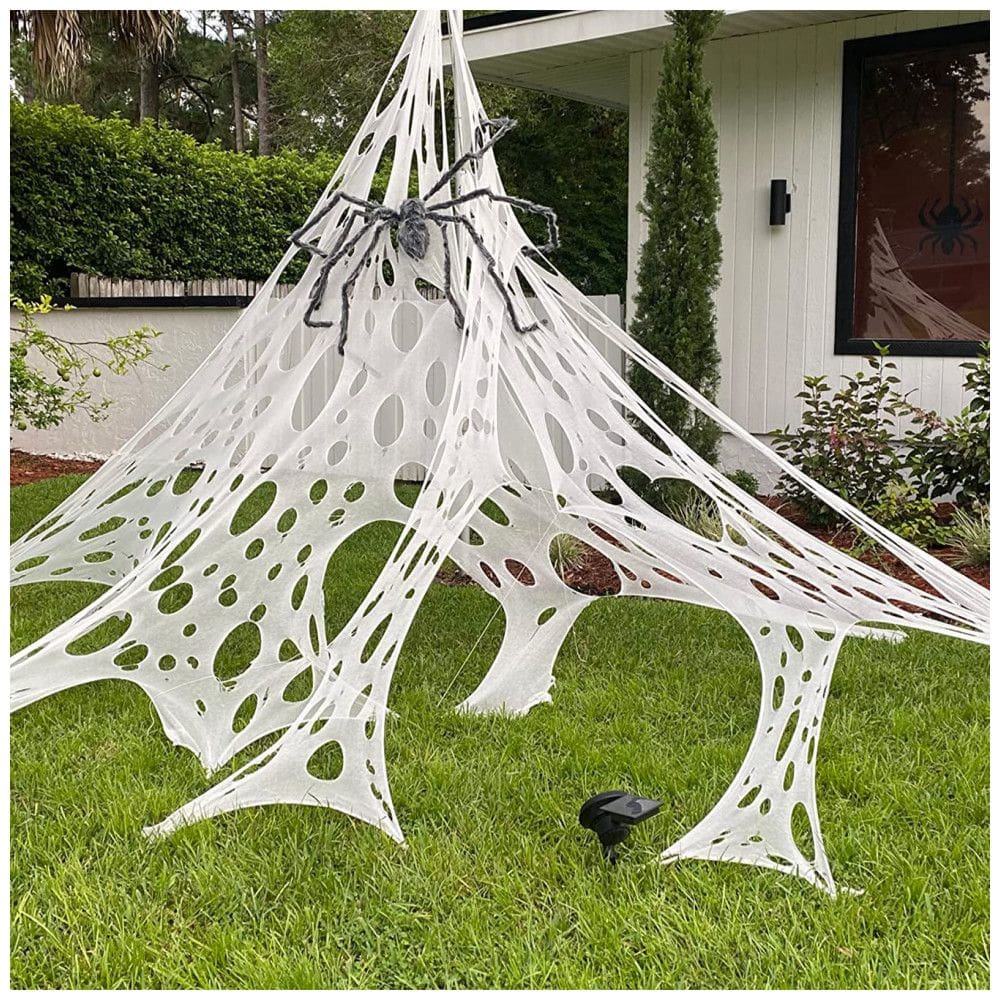 Teia de Aranha Gigante Cobre até 40 m2 para Decoração de Halloween