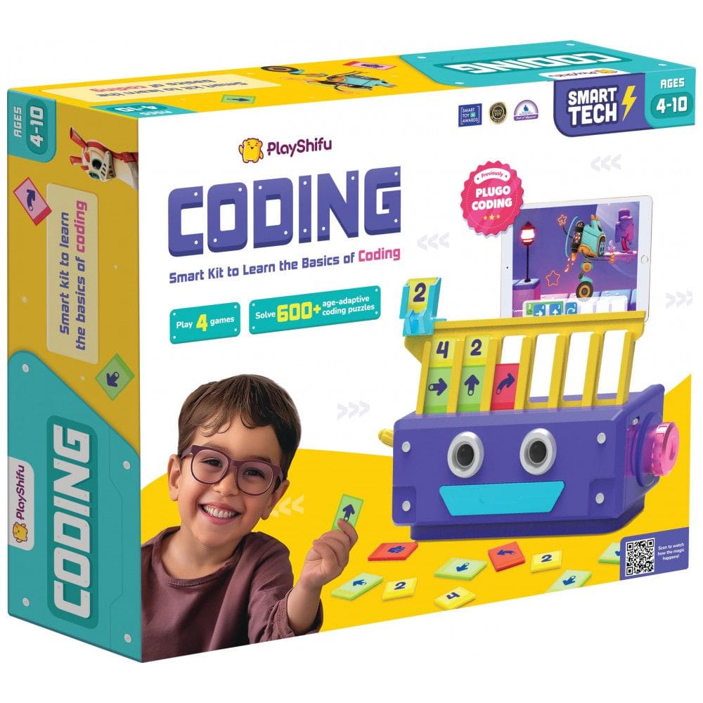 Kit Inicial de Codificação Baseado Funciona em IOS para Crianças de 4 a 10 Anos, PlayShifu Plugo