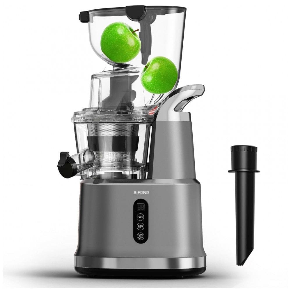 Centrifuga de Frutas com Extração Lenta e Fácil Limpeza, 110V 200W, SIFENE, Cinza