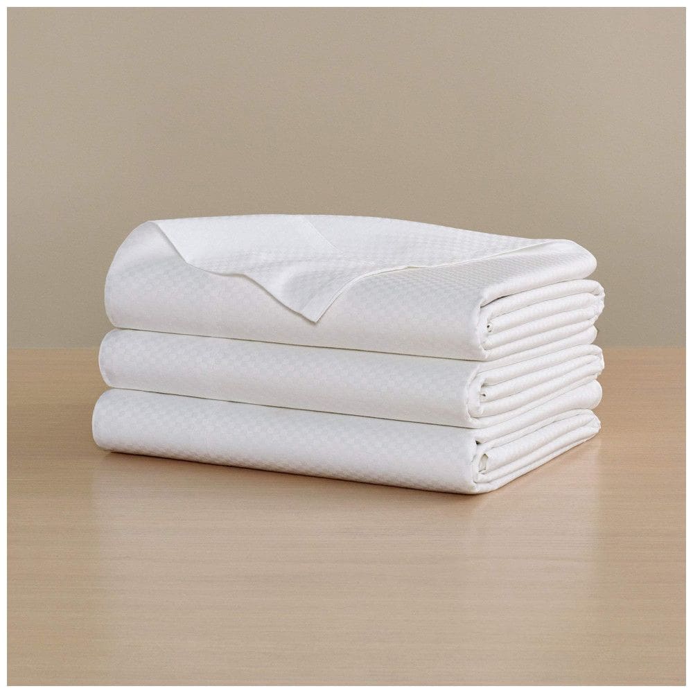 Lençol com Elástico, Tamanho Queen, Macio, Sedoso, com Um Padrão Sutil e Material 100% Algodão de Fibra Longa para Maior Durabilidade